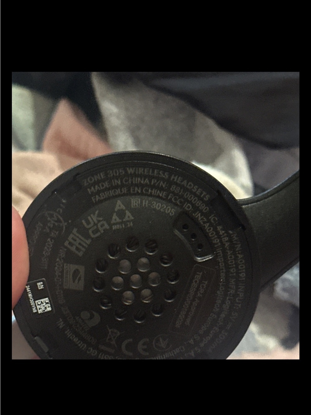 Logitech Black Over-Ear Wireless Headphones